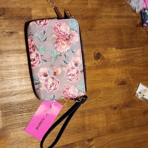 Betsy Johnson Floral Talli Wristlet Pouch - Picture 6 of 8